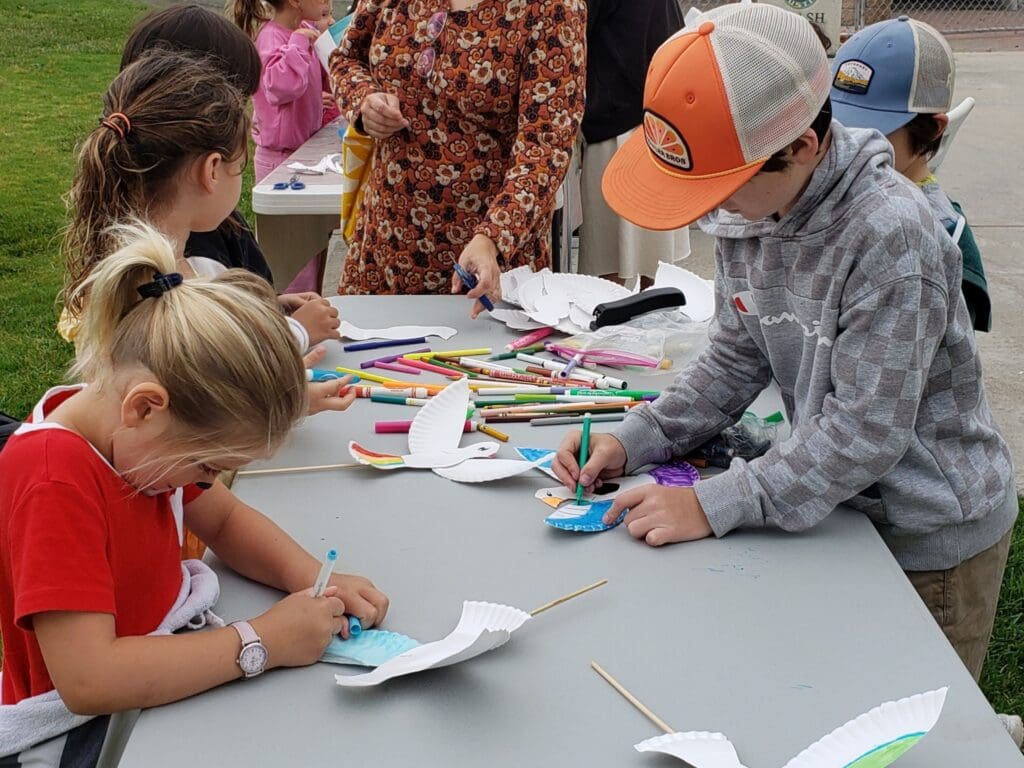 Students doing their activity